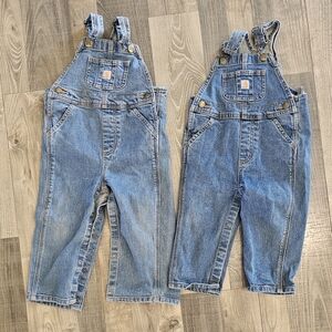 Carhartt Kids Blue Denim Overalls